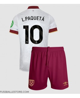 Günstige West Ham United Lucas Paqueta #10 3rd trikot Kinder 2024-25 Kurzarm (+ Kurze Hosen)